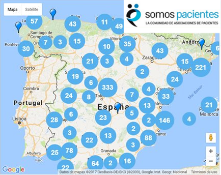 Mapa de Asociaciones - SomosPacientes.com